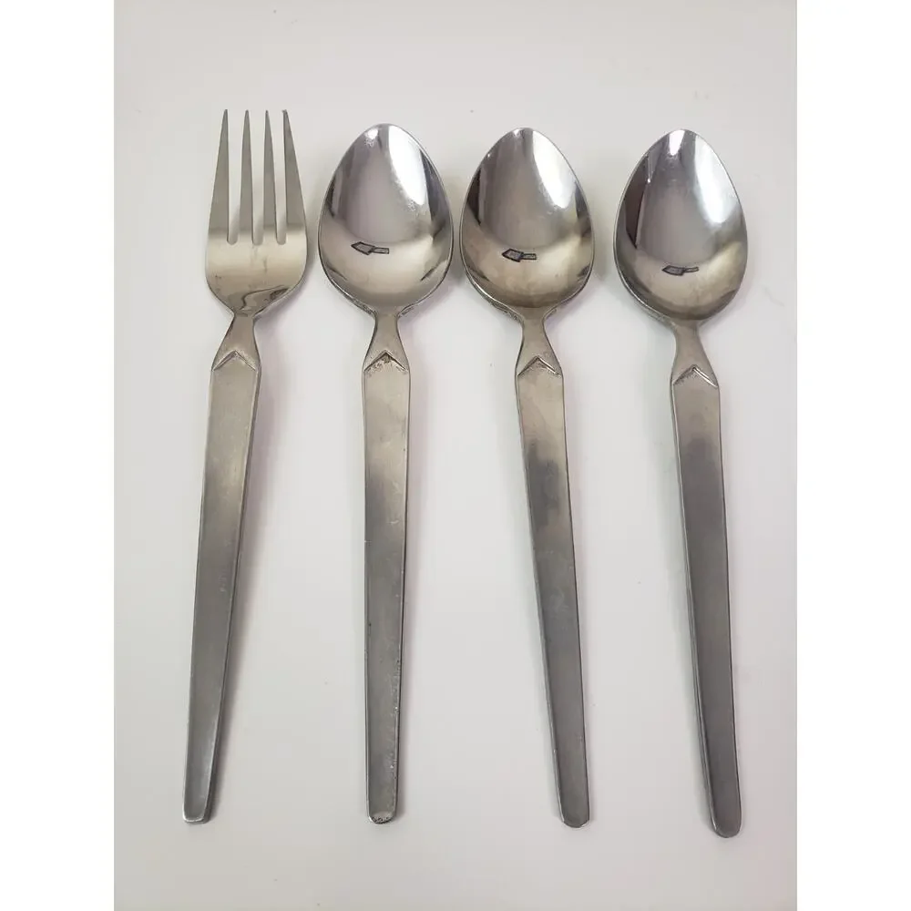 Stanley Roberts SRI CORTINA Stainless Japan Flatware Forks Spoons Teaspoon 4 Pcs
